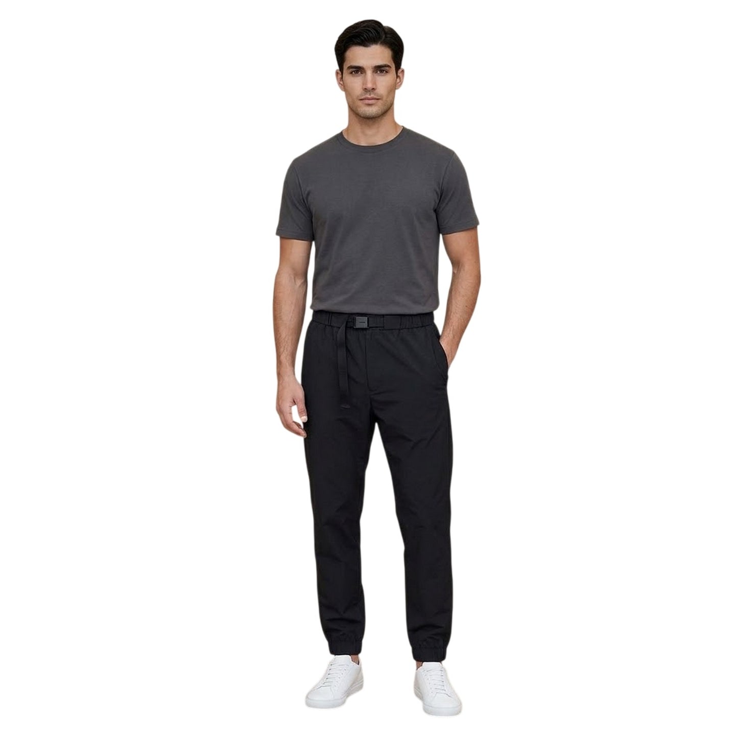 Black - Side - Ambush Mens Nylon Trousers