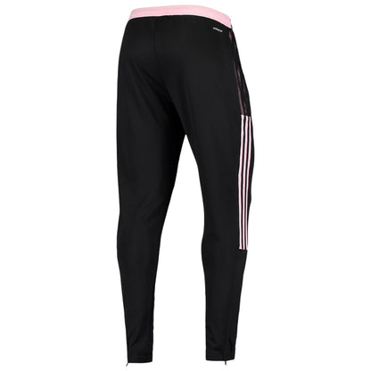 Black - Back - Inter Miami CF Mens Adidas Tapered Jogging Bottoms