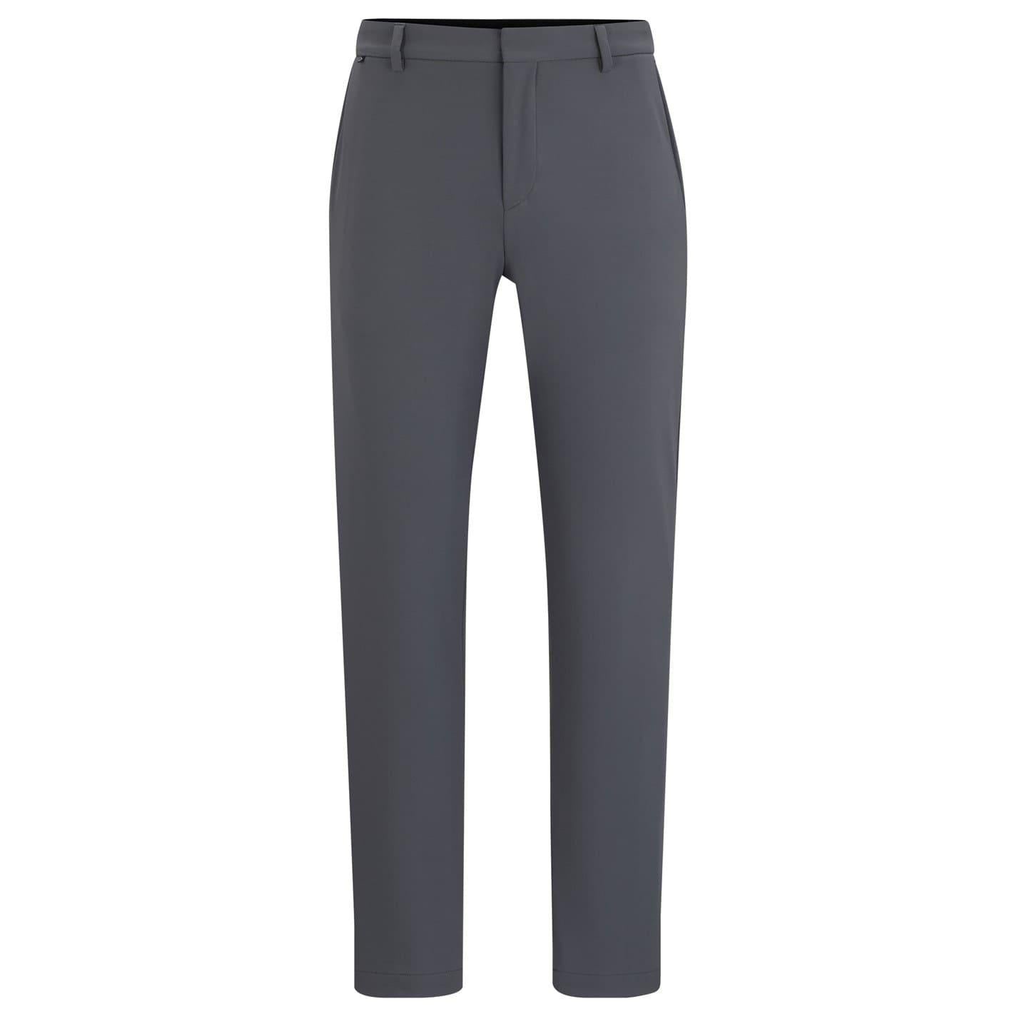 Medium Grey - Front - Boss Mens Genius Slim Trousers