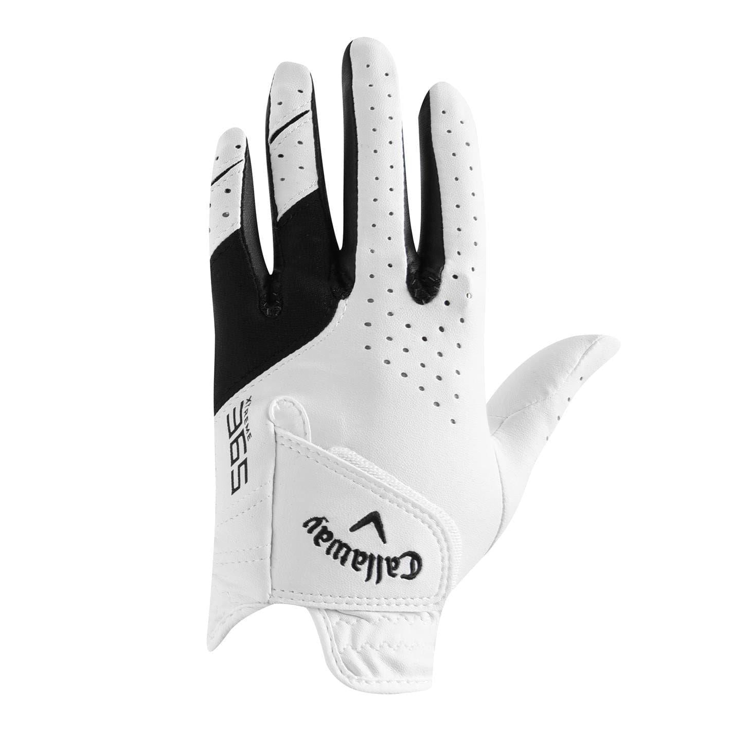 White - Front - Callaway Womens-Ladies Golf Gloves