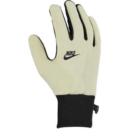 Light Khaki-Black - Front - Nike Unisex Adult Fleece Therma-Fit Gloves