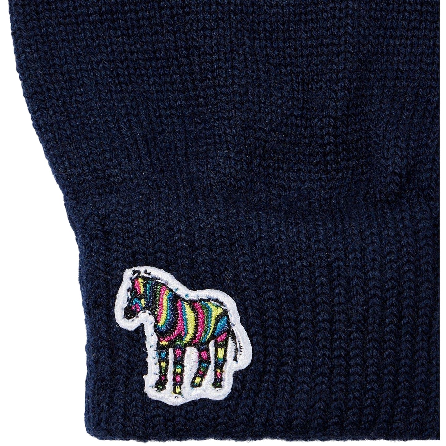 Blue - Back - Paul Smith Mens Wool Gloves