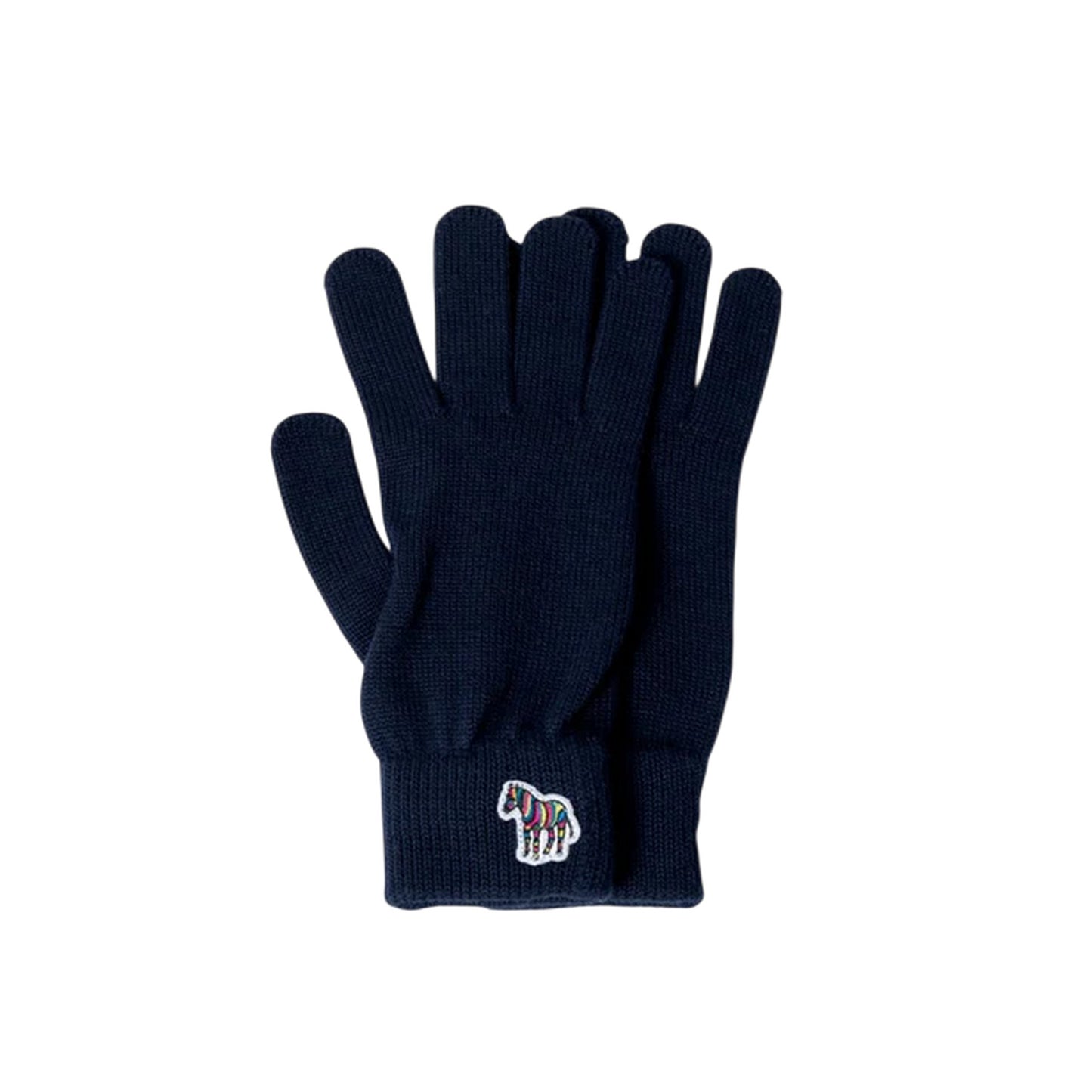 Blue - Side - Paul Smith Mens Wool Gloves