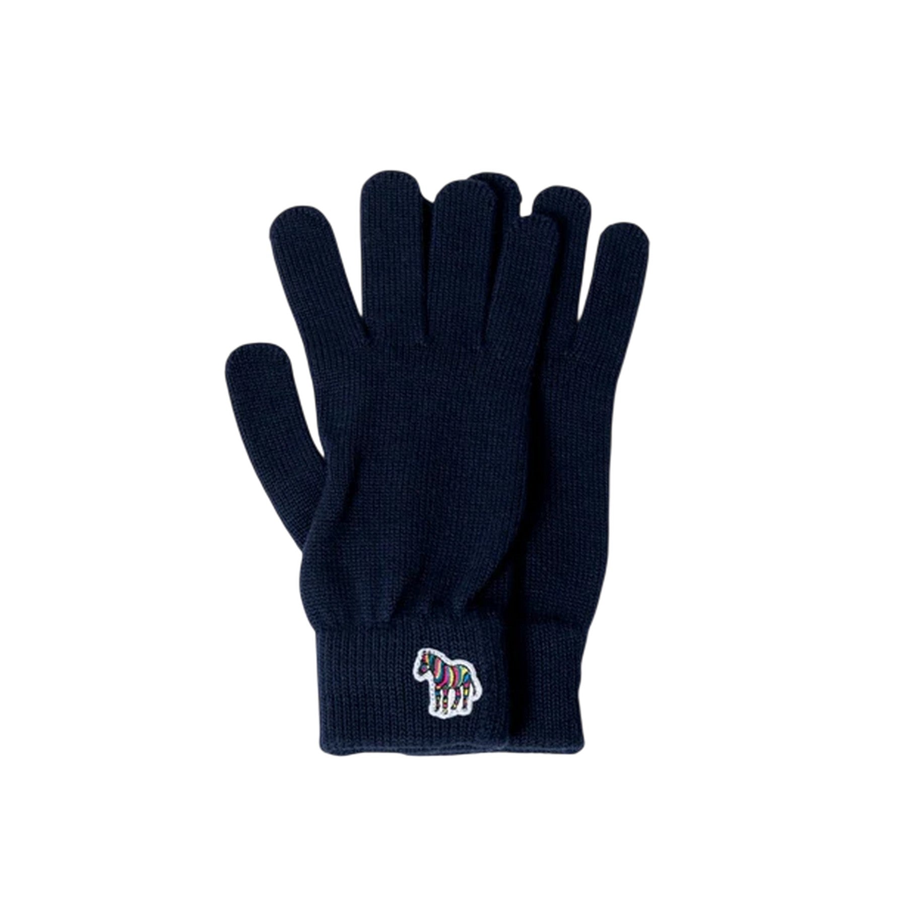 Blue - Side - Paul Smith Mens Wool Gloves