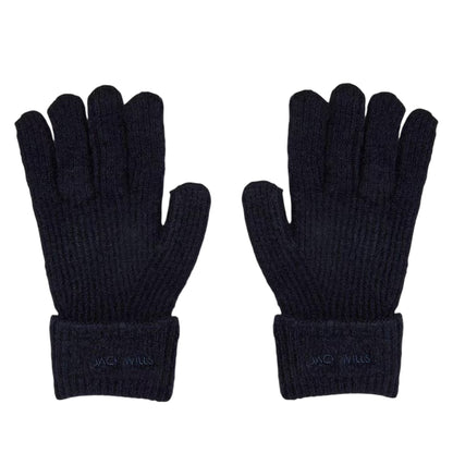 Navy - Front - Jack Wills Unisex Adult Knitted Fleece Gloves