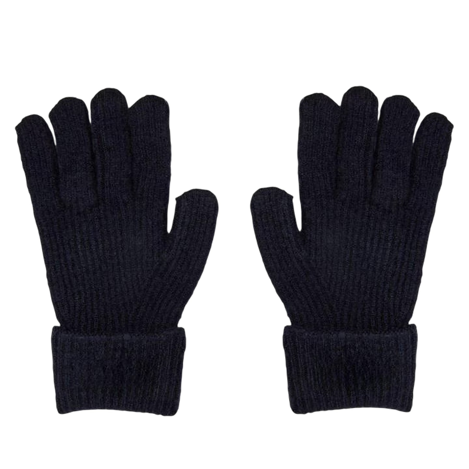 Navy - Back - Jack Wills Unisex Adult Knitted Fleece Gloves