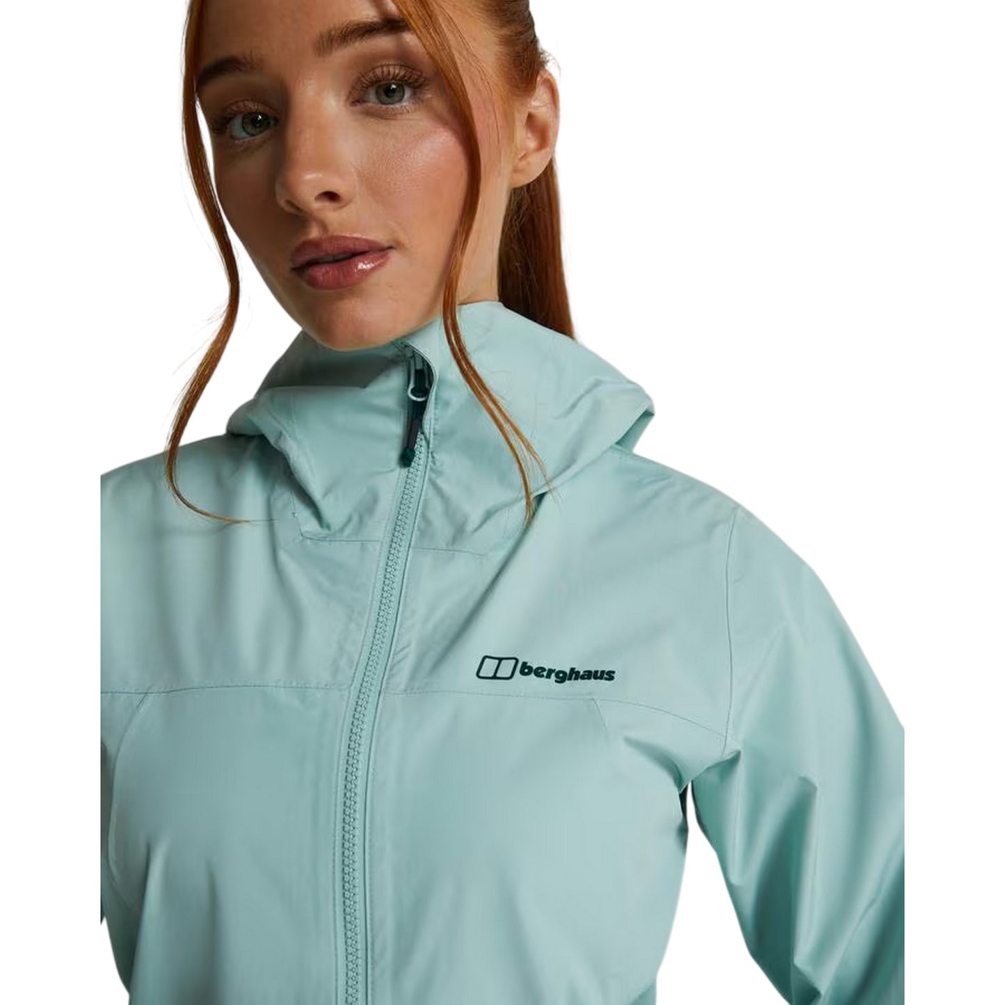 Green - Side - Berghaus Womens-Ladies Deluge Pro 3.0 Waterproof Jacket