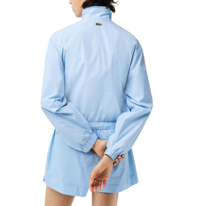 Blue - Back - Lacoste Womens-Ladies Monogram Track Jacket