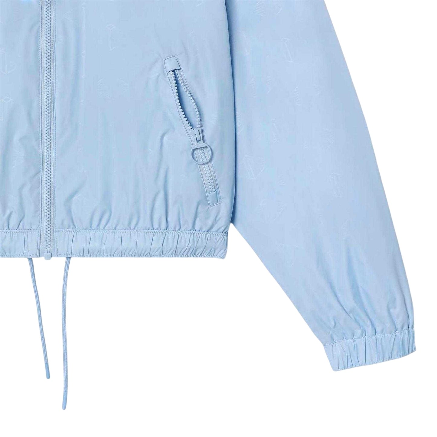 Blue - Side - Lacoste Womens-Ladies Monogram Track Jacket