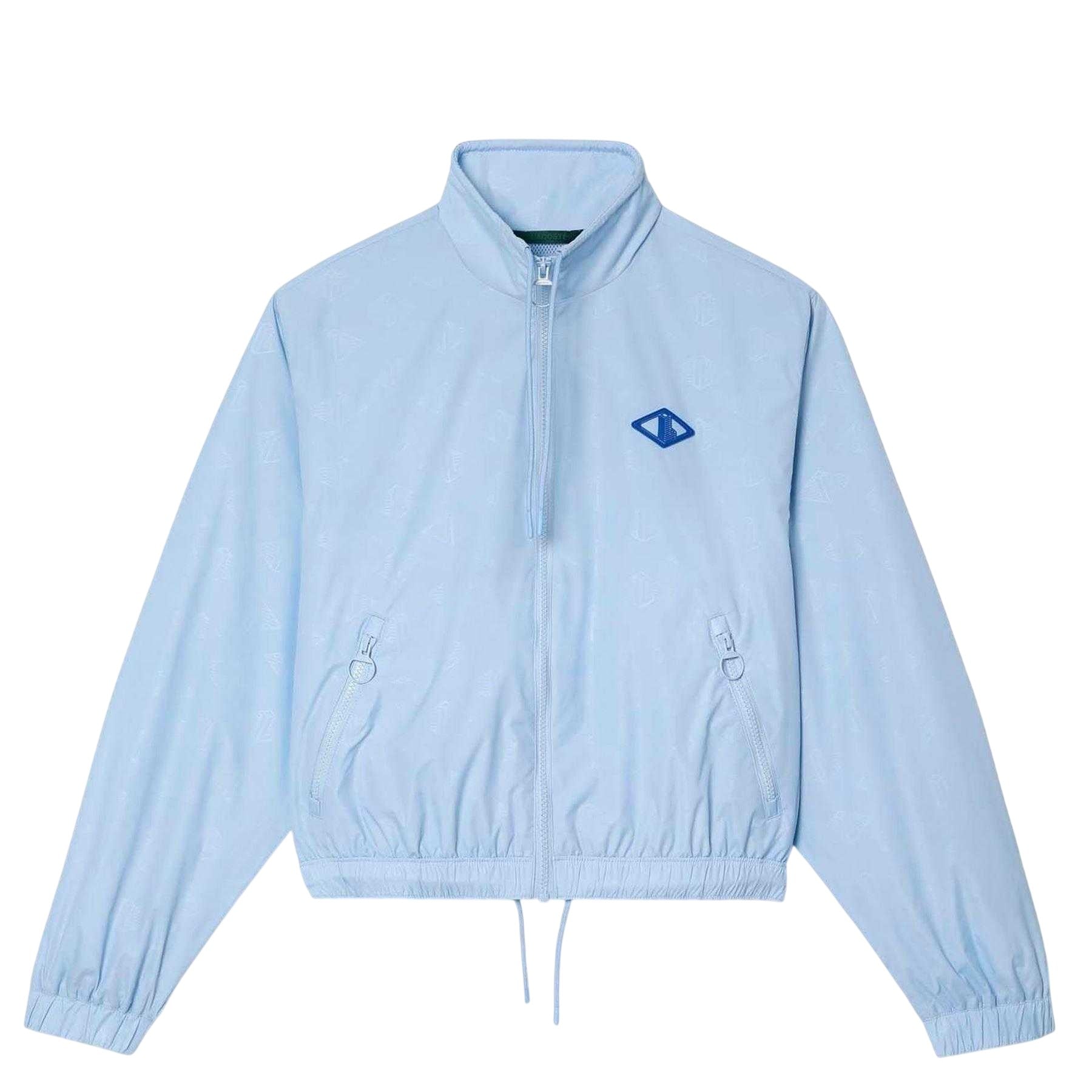 Blue - Front - Lacoste Womens-Ladies Monogram Track Jacket
