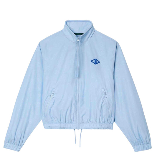 Blue - Front - Lacoste Womens-Ladies Monogram Track Jacket