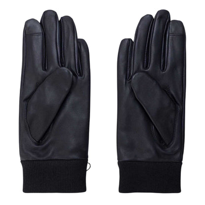 Dark Blue - Back - Boss Mens Lambs Leather Gloves