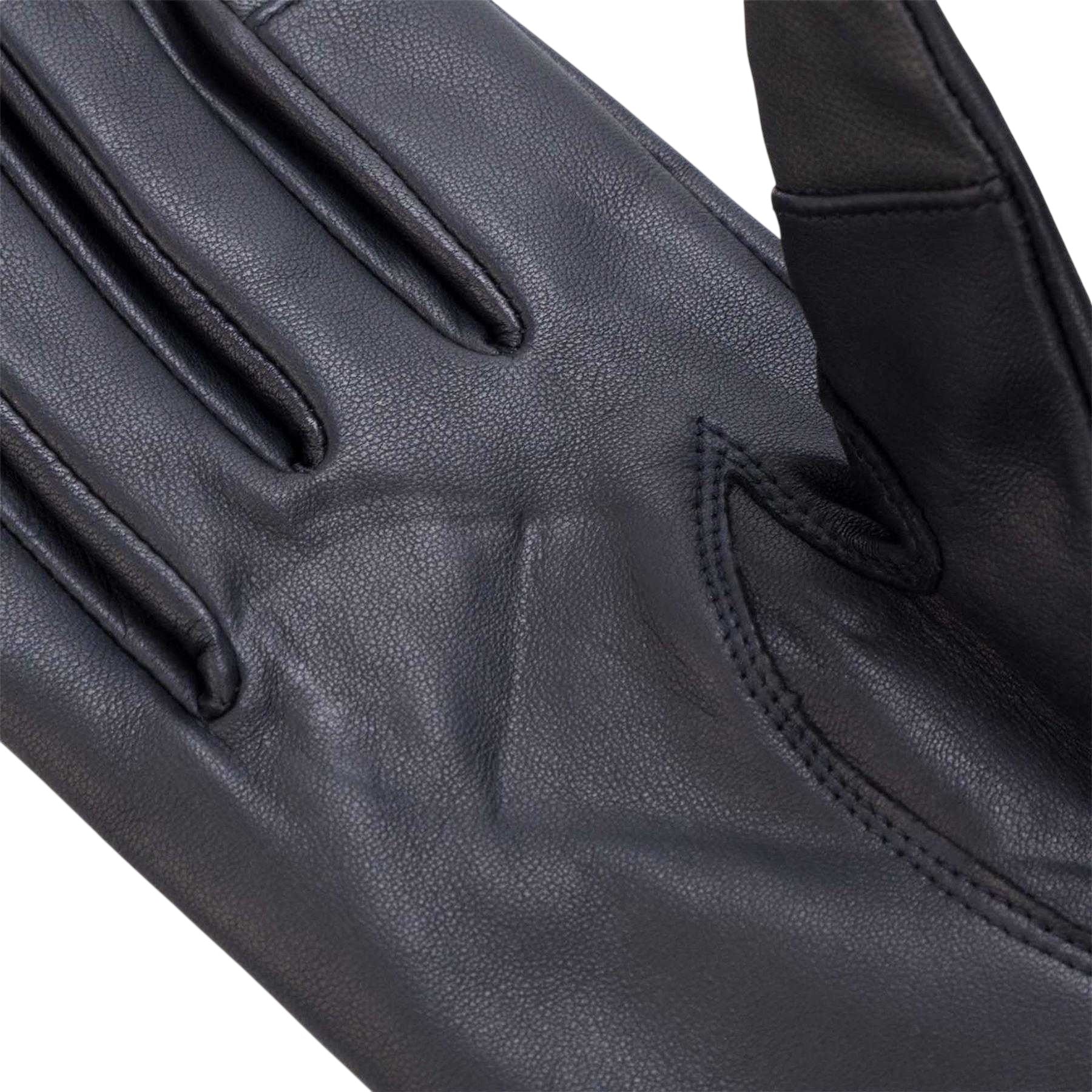 Dark Blue - Side - Boss Mens Lambs Leather Gloves