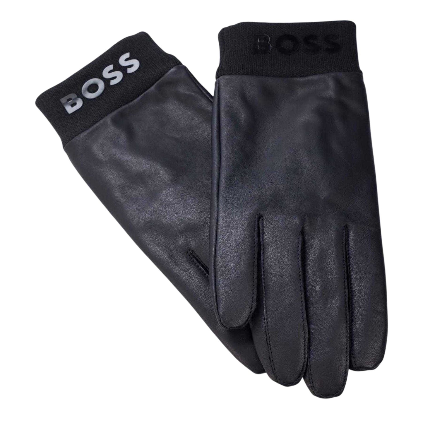 Dark Blue - Lifestyle - Boss Mens Lambs Leather Gloves