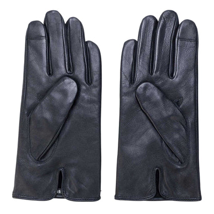 Dark Blue - Back - Boss Mens Gioli Lambs Leather Gloves