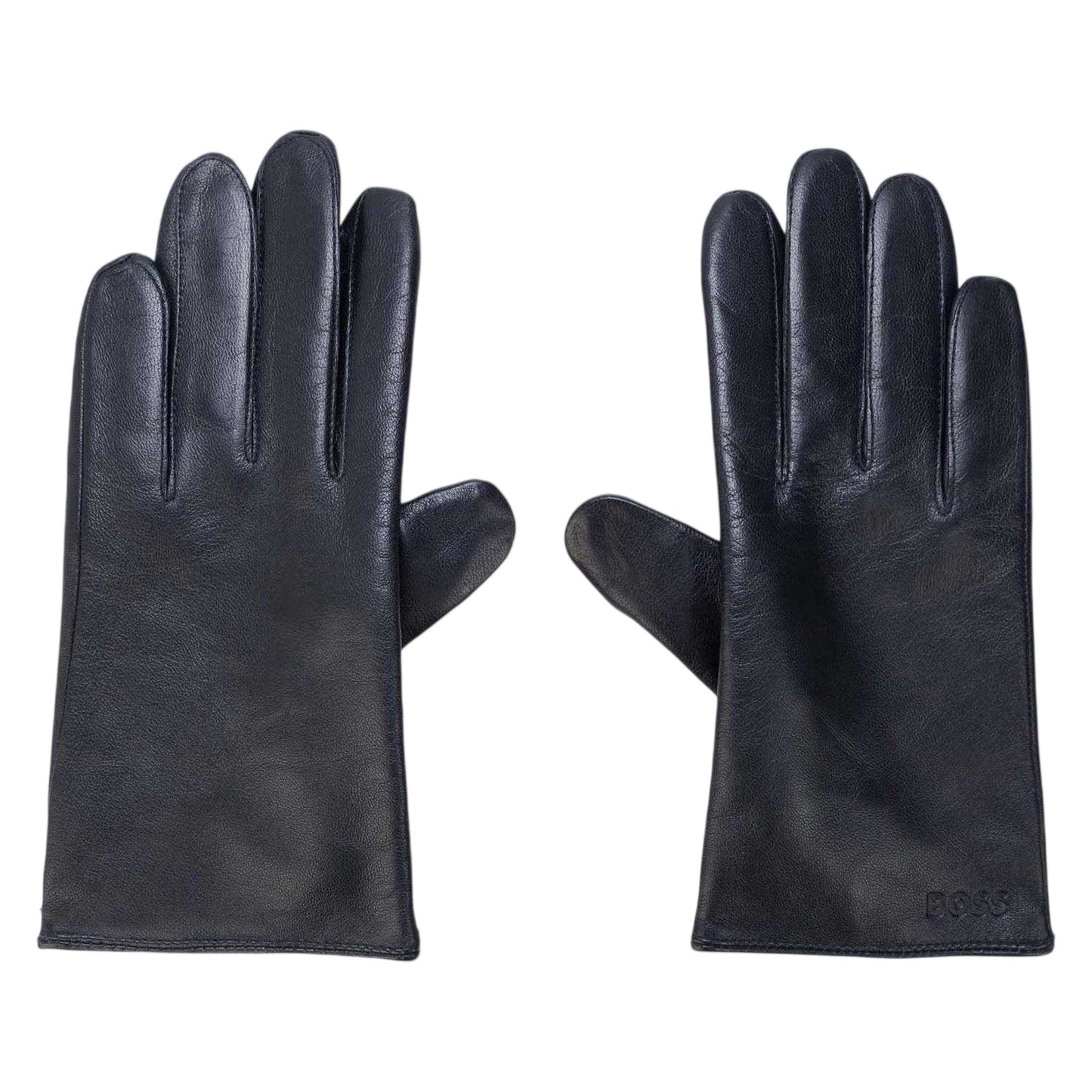 Dark Blue - Front - Boss Mens Gioli Lambs Leather Gloves
