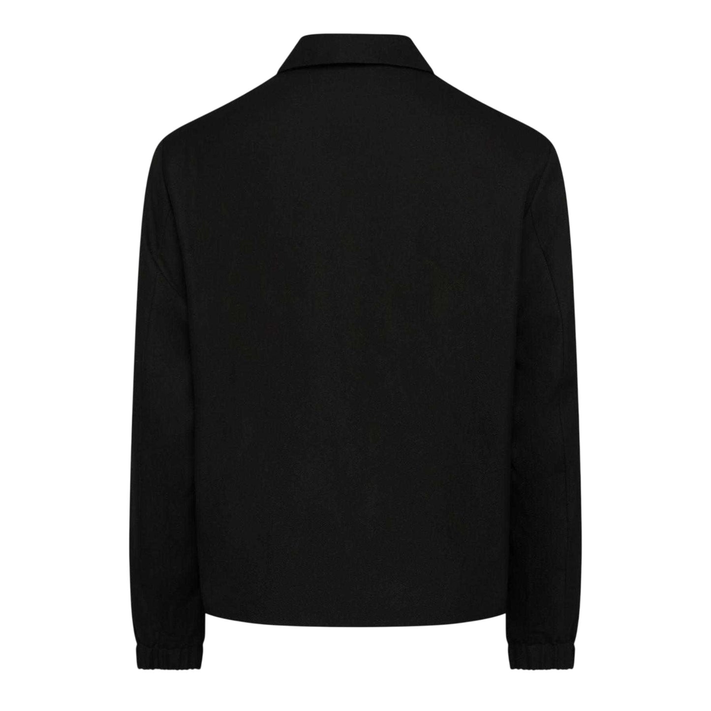 Black - Back - Lacoste Mens Lined Track Jacket