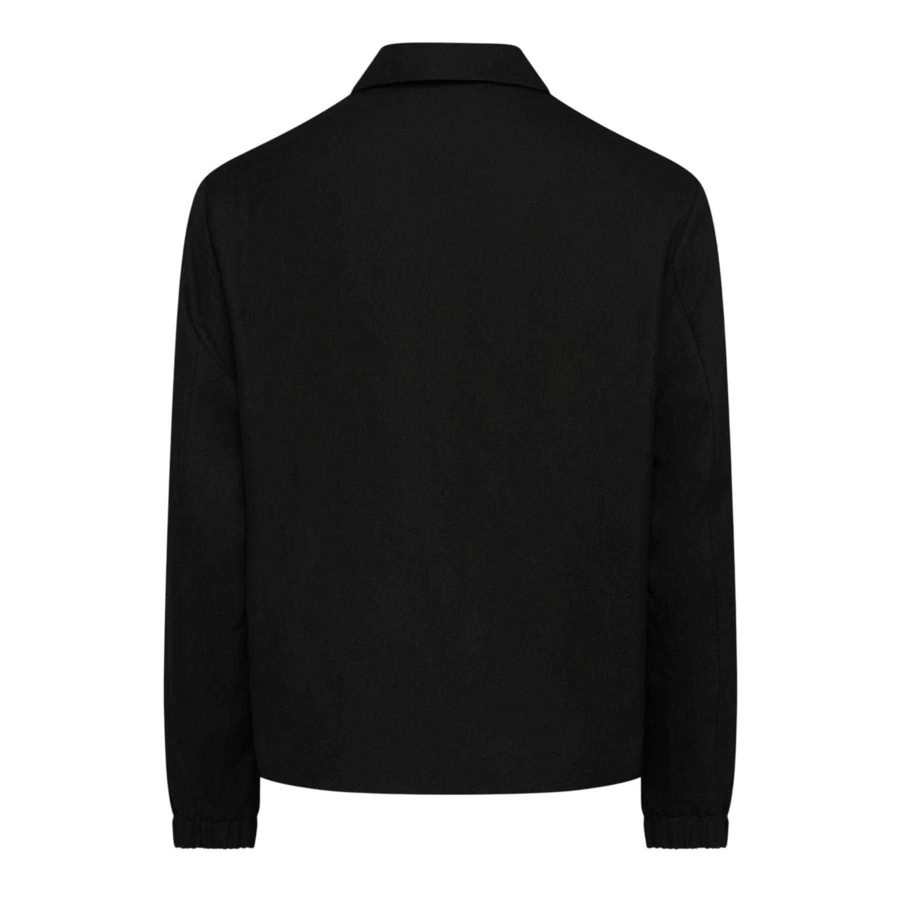 Black - Back - Lacoste Mens Lined Track Jacket