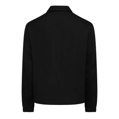 Black - Back - Lacoste Mens Lined Track Jacket