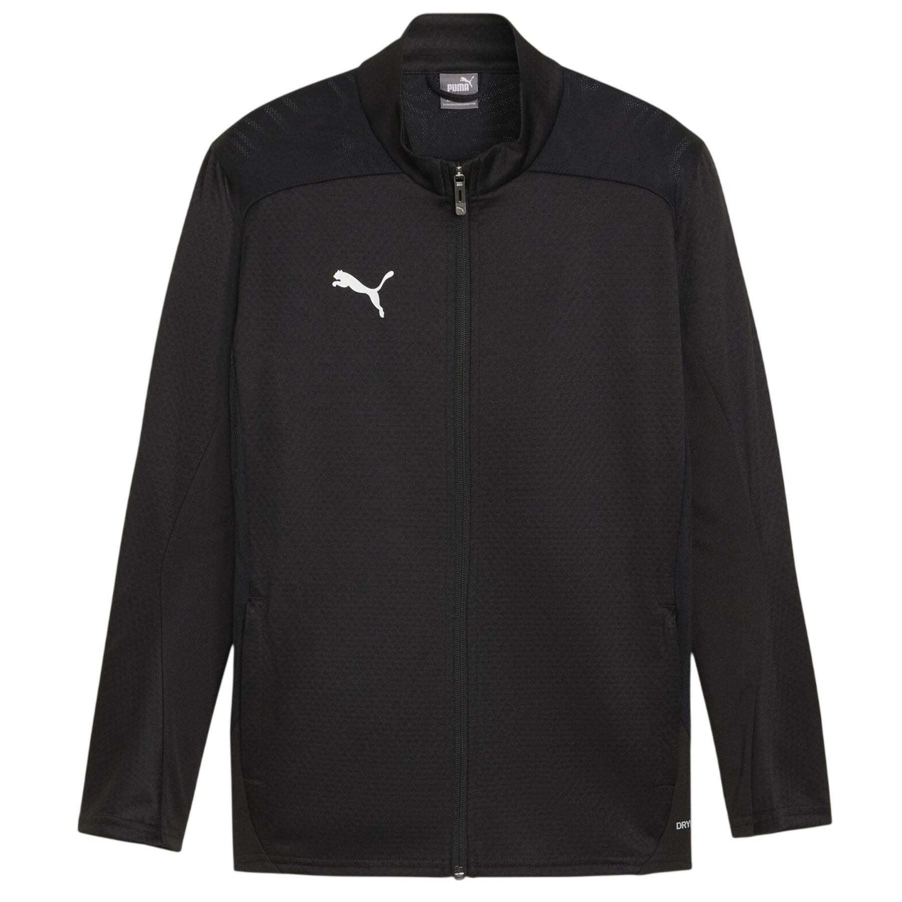 Puma Black - Front - Puma Childrens-Kids TeamFinal Performance Training Jacket