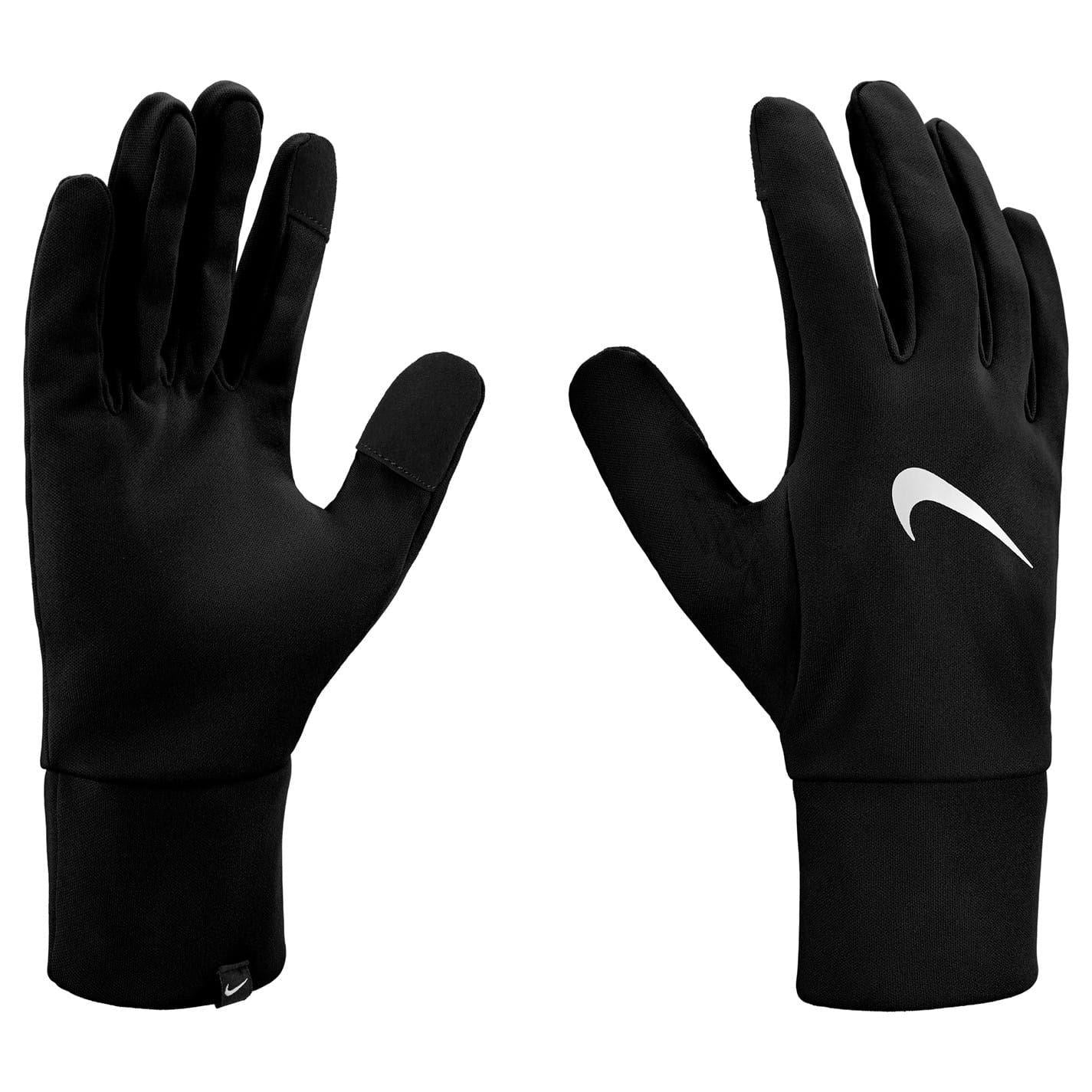 Black-White - Side - Nike Unisex Adult Fleece Gloves
