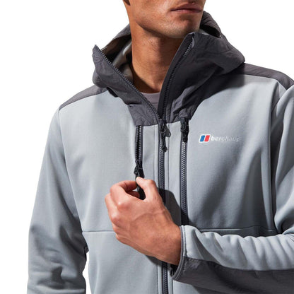 Grey-Black - Pack Shot - Berghaus Mens Reacon Hooded Jacket