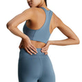 Blue - Back - Calvin Klein Womens-Ladies Medium Impact Sports Bra