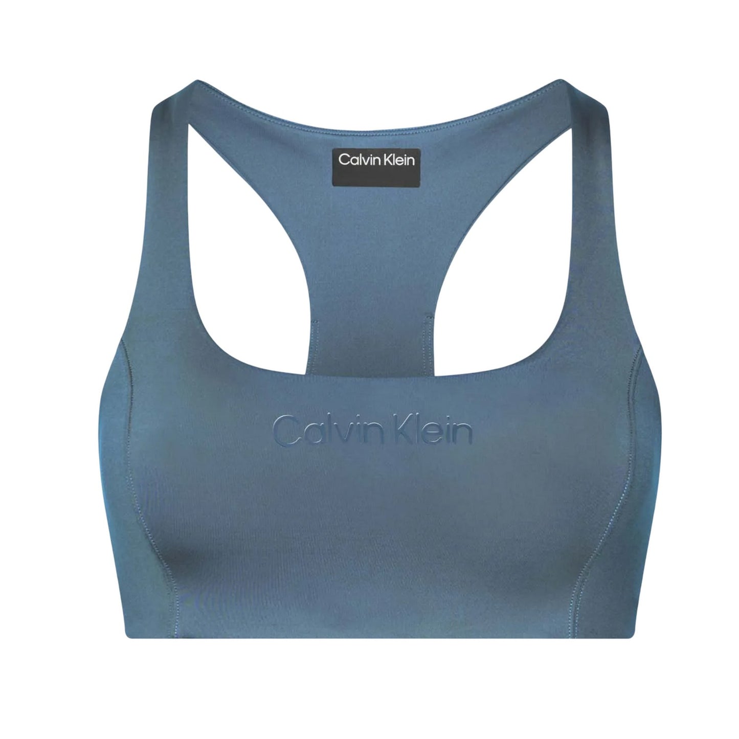 Blue - Front - Calvin Klein Womens-Ladies Medium Impact Sports Bra