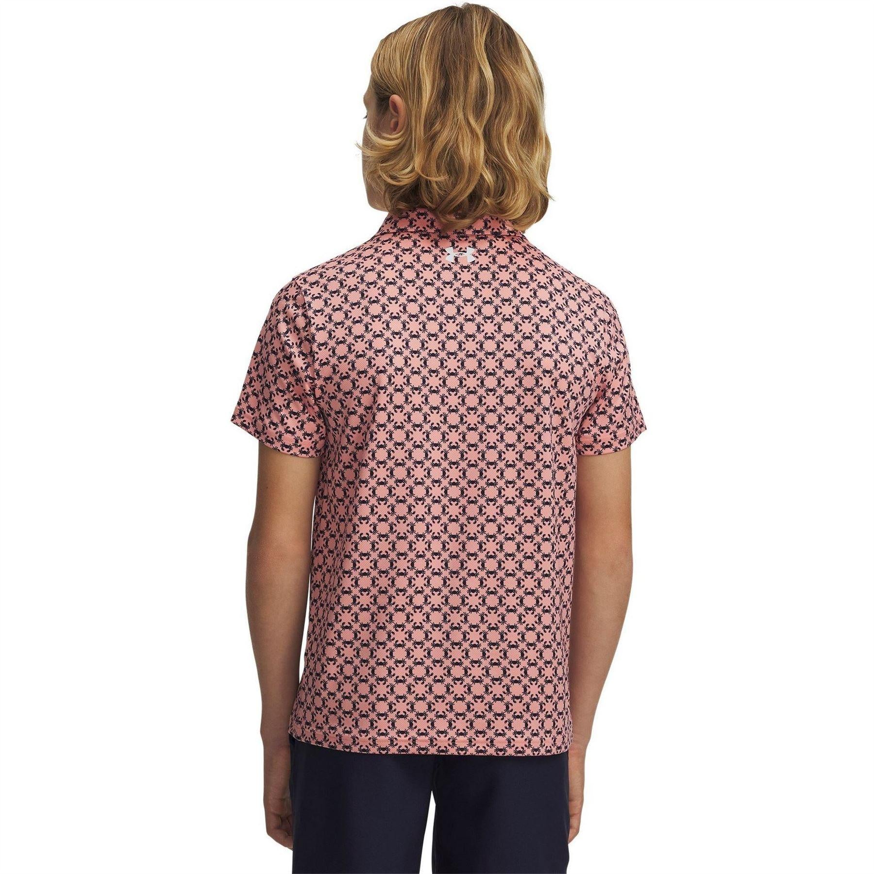 Pink-Navy - Lifestyle - Under Armour Boys Matchplay Polo Shirt