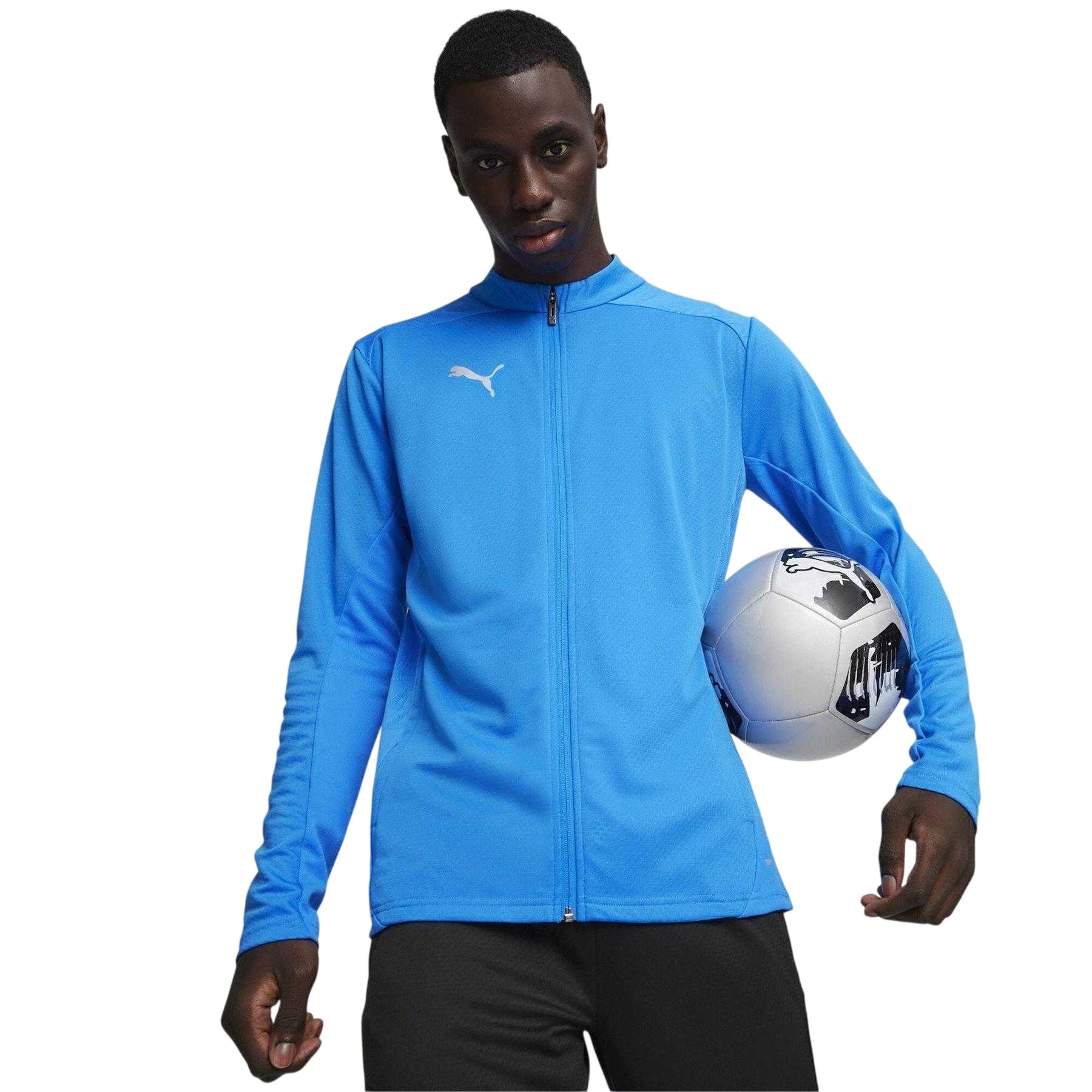 Blue - Side - Puma Mens Slim Training Jacket