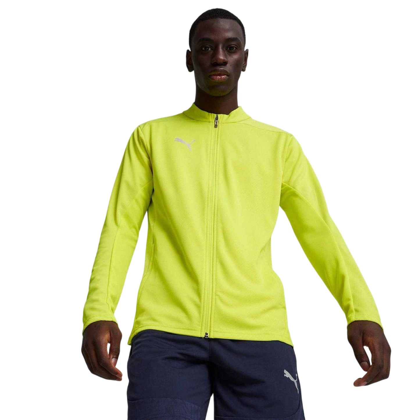 Lime - Side - Puma Mens Slim Training Jacket