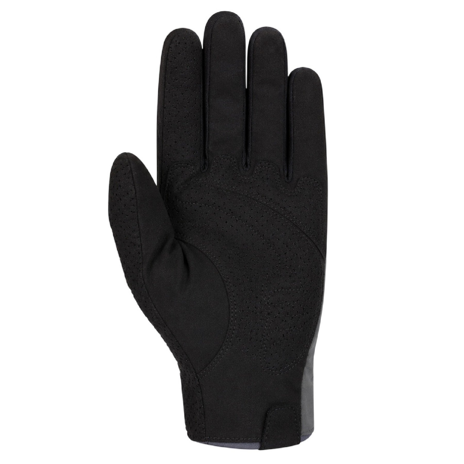 Black - Back - Rapha Brevet Suede Reflective Cycling Gloves