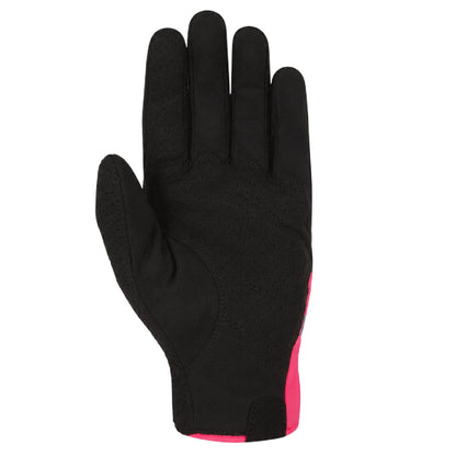 Hi Vis Pink - Back - Rapha Brevet Suede Reflective Cycling Gloves