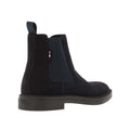 Dark Blue - Back - Boss Mens Calev Suede Chelsea Boots