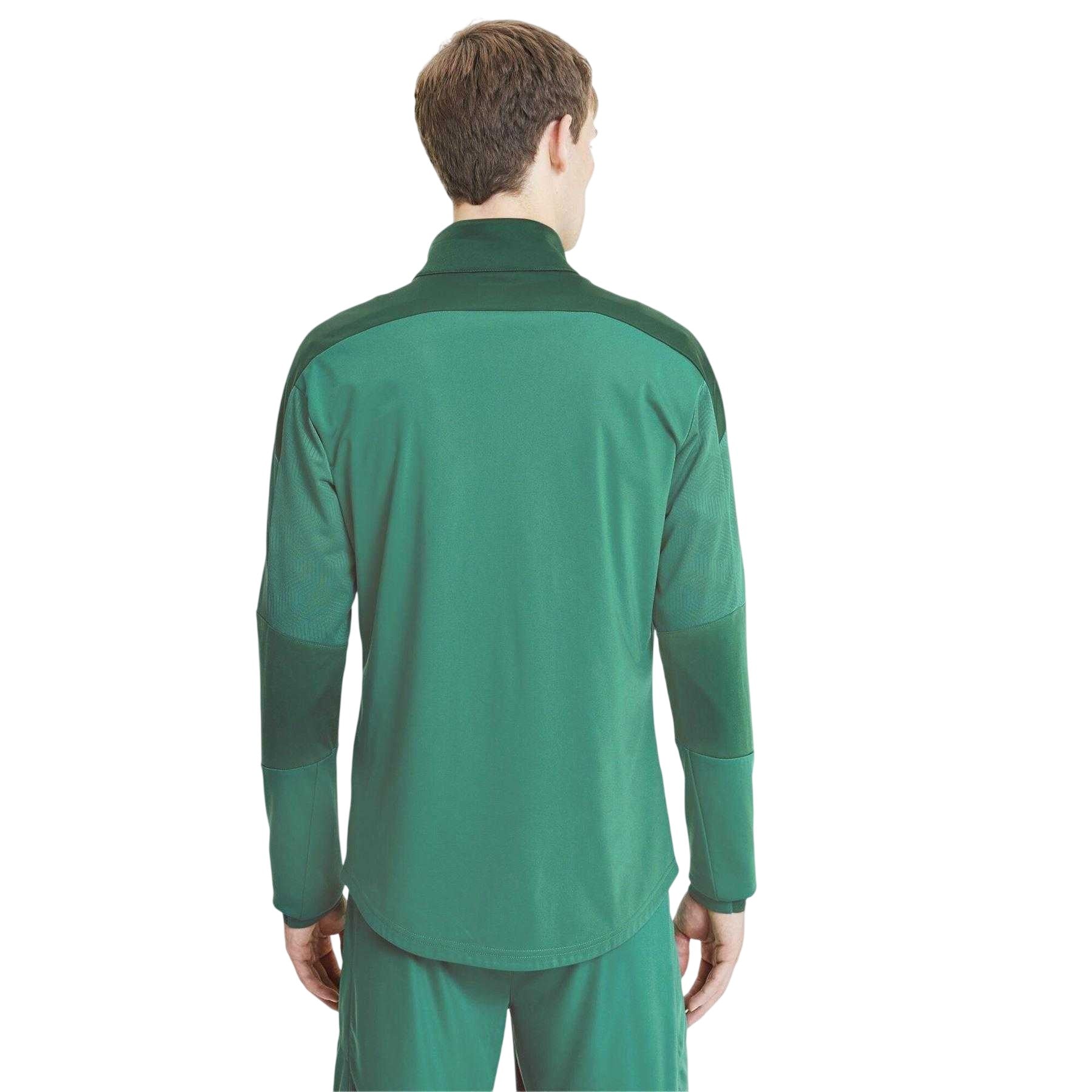 Green - Side - Puma Childrens-Kids Final Slim Training Jacket