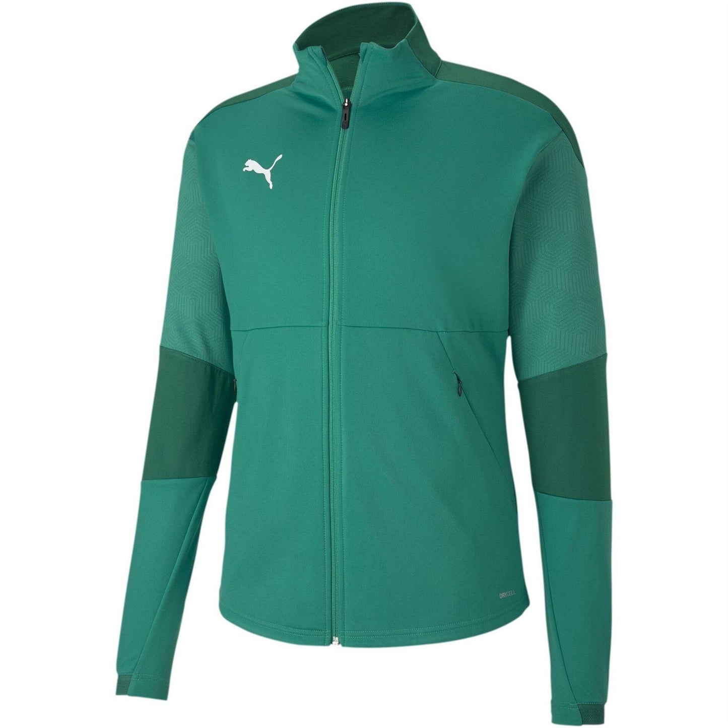 Green - Front - Puma Childrens-Kids Final Slim Training Jacket
