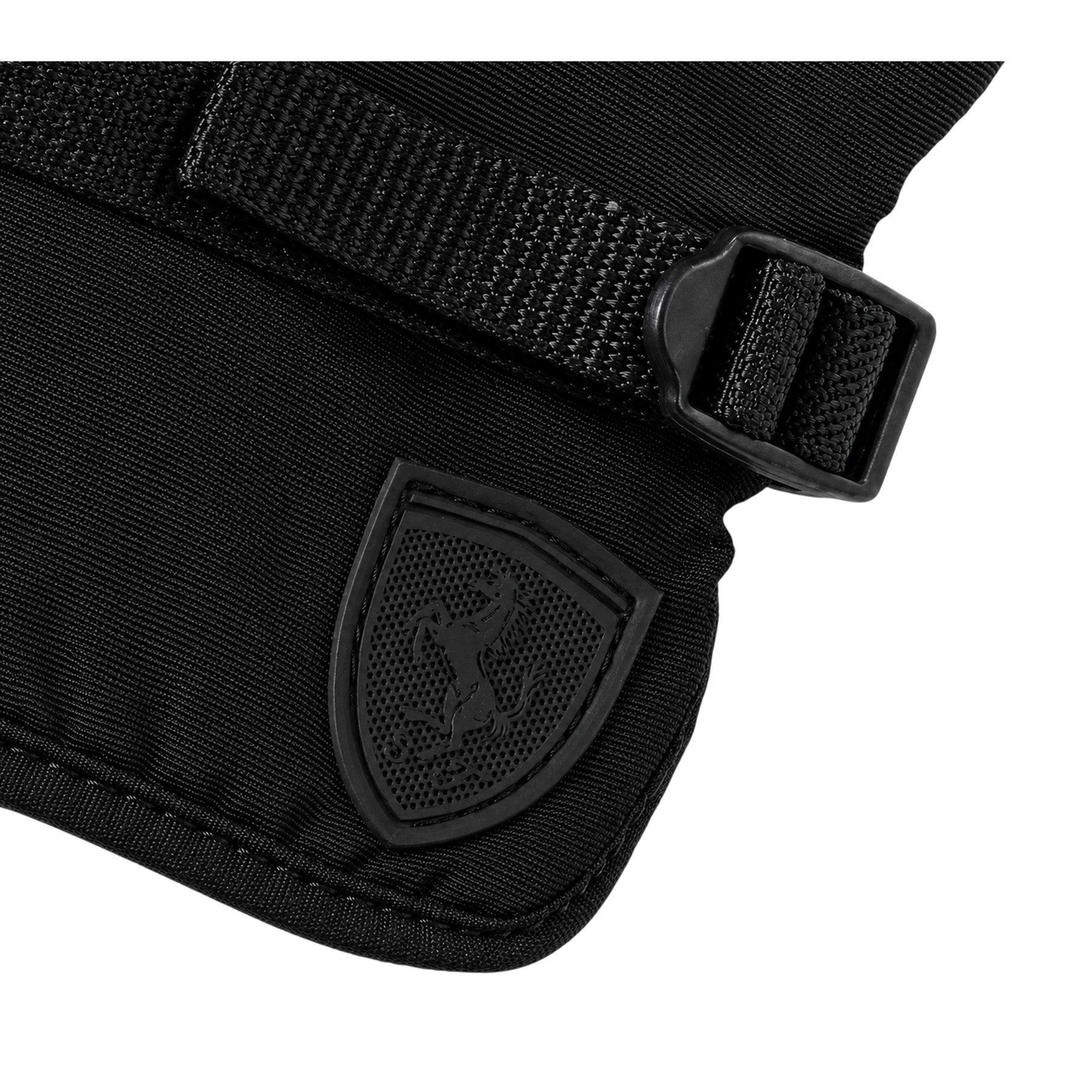 Black - Back - Puma Mens Fleece Shield Logo Gloves