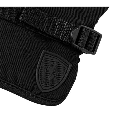 Black - Back - Puma Mens Fleece Shield Logo Gloves
