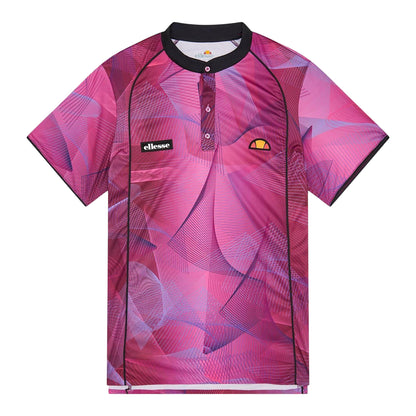 Aquatic - Front - Ellesse Mens Riniana Geometric Short-Sleeved Polo Shirt