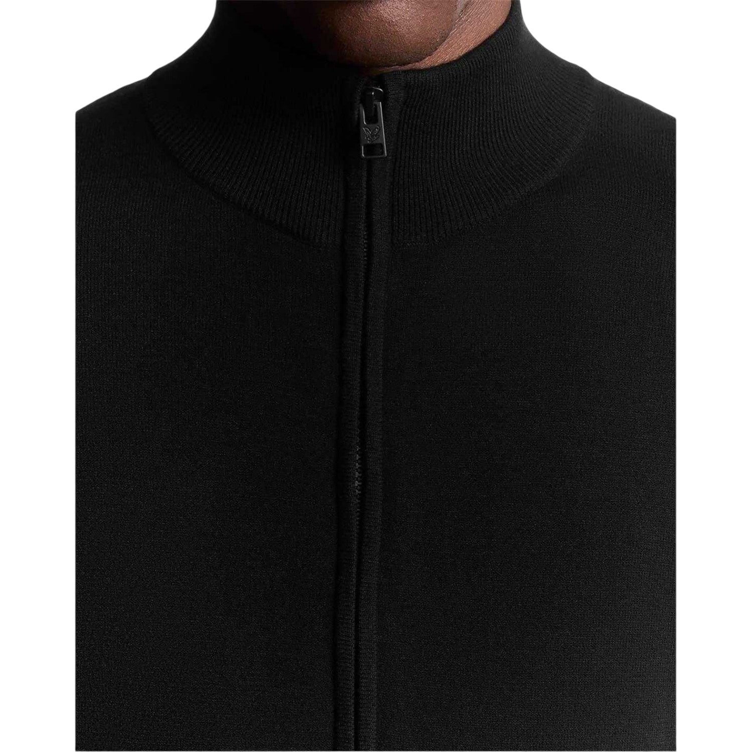 Putty - Side - Lyle & Scott Mens Mock Neck Regular Track Jacket
