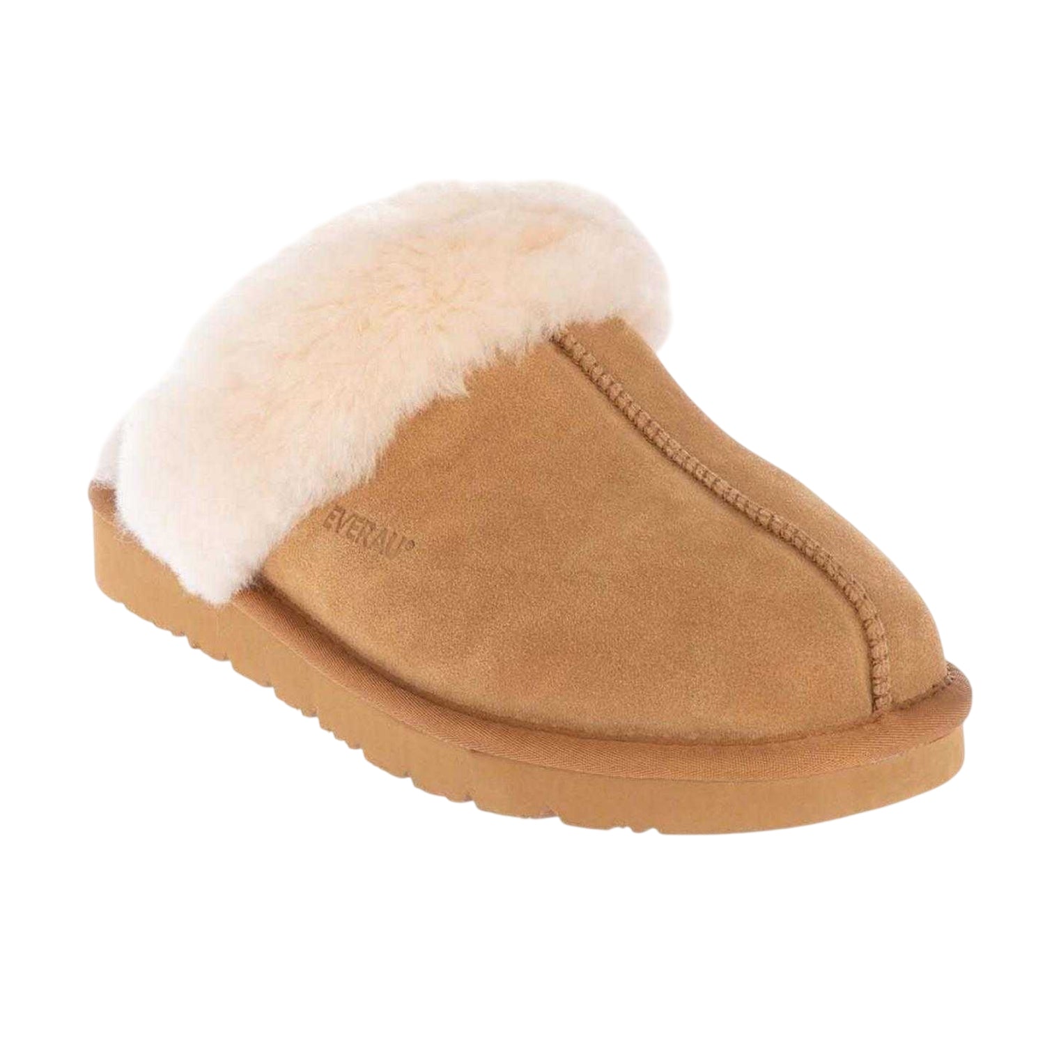 Chestnut - Side - EverAu Womens-Ladies Harrier Slippers
