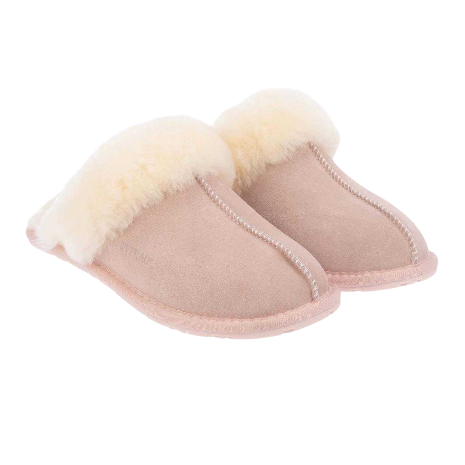Pink - Side - EverAu Womens-Ladies Harrier Slippers