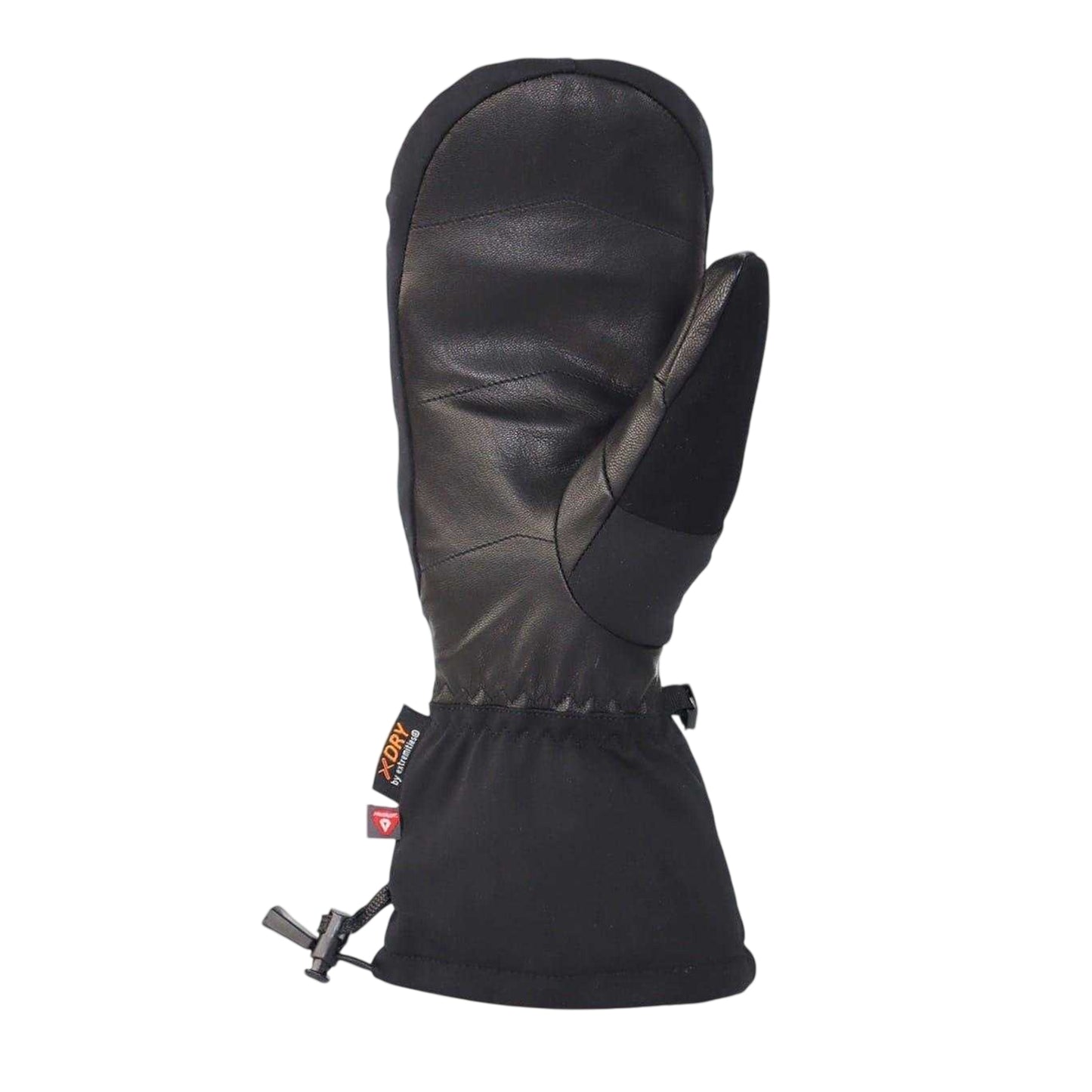 Black - Back - Extremities Unisex Adult Finse Leather Ski Mittens