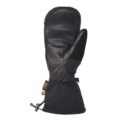 Black - Back - Extremities Unisex Adult Finse Leather Ski Mittens