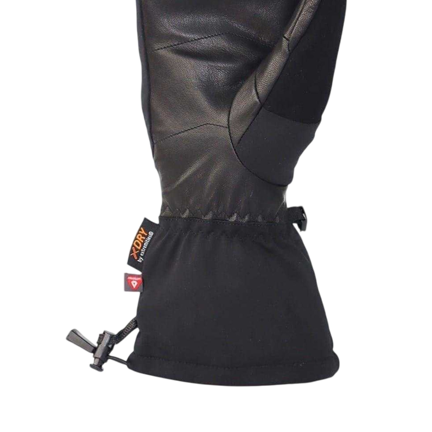 Black - Side - Extremities Unisex Adult Finse Leather Ski Mittens