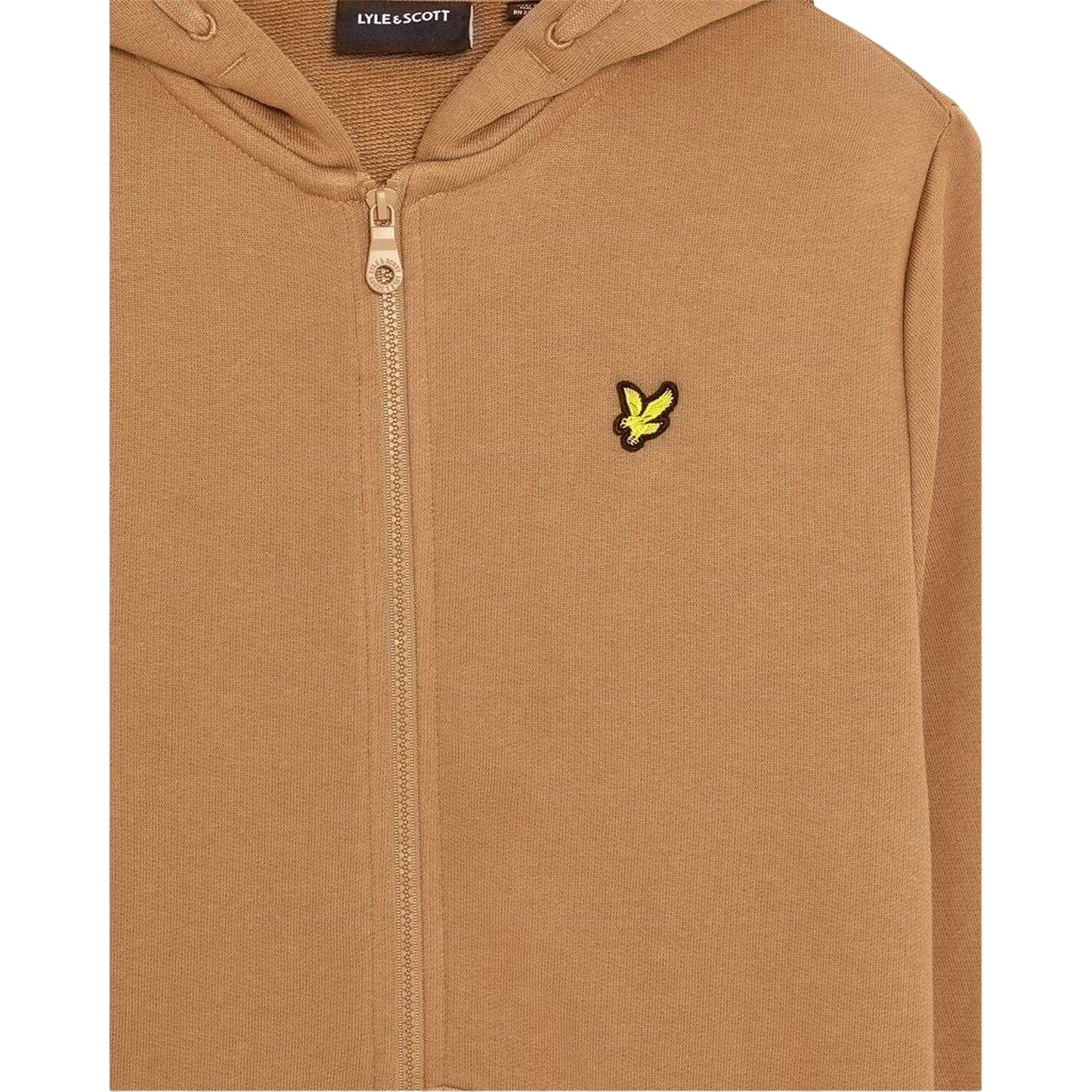 Tigers Eye - Side - Lyle & Scott Boys Hooded Sweat Jacket