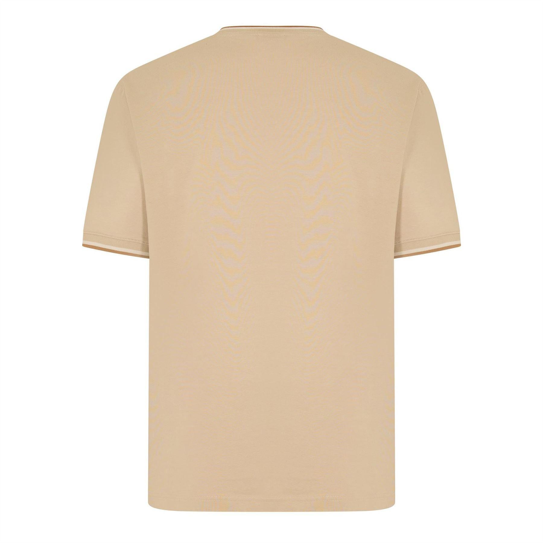 Beige - Back - Paul Smith Mens Logo T-Shirt