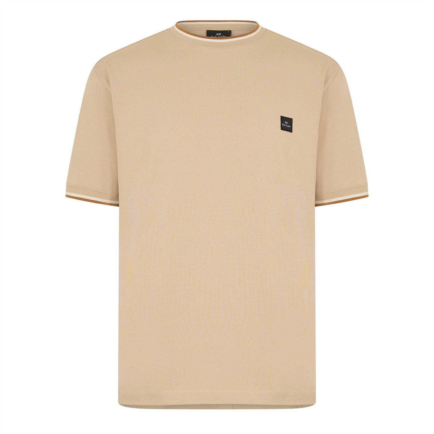 Beige - Front - Paul Smith Mens Logo T-Shirt