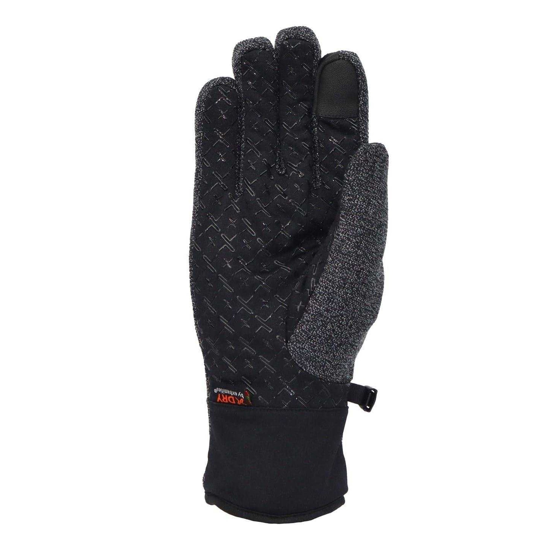 Black - Back - Extremities Unisex Adult Bora Logo Gloves