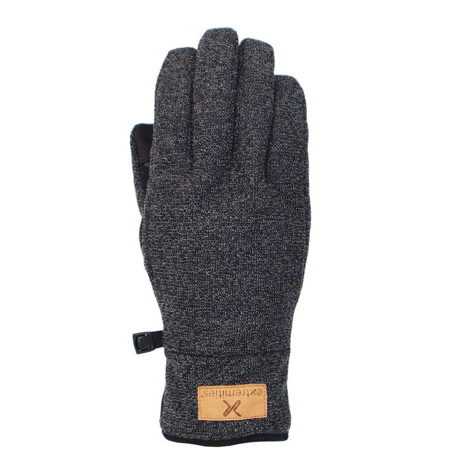 Black - Front - Extremities Unisex Adult Bora Logo Gloves